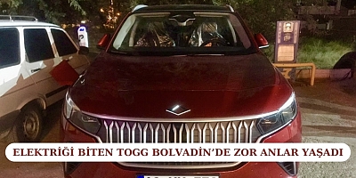 Elektriği biten TOGG Bolvadin’de zor anlar yaşadı